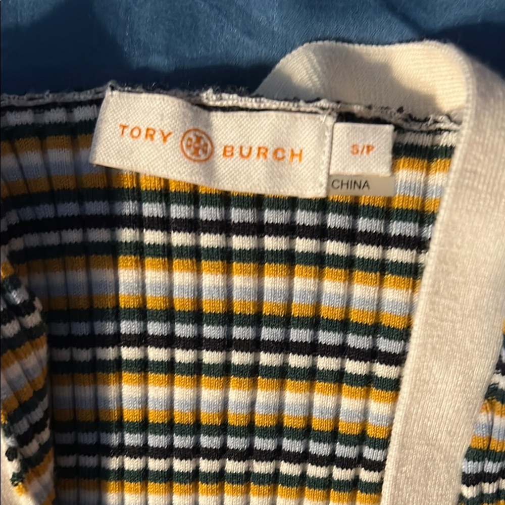 Tory Burch Striped Knit Top